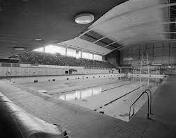 It was a centrepiece for the 1958 british empire and commonwealth games. Empire Swimming Pool Cardiff