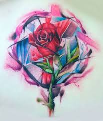 Rose Beauty And The Beast Watercolor Tattoo Watercolor Rose Tattoos Watercolor Tattoo Rose Tattoos