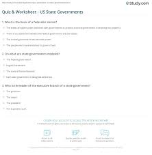 Please understand that our phone lines must be clear for urgent medical care needs. Quiz Worksheet Us State Governments Study Com