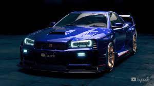 R34 Nissan GT-R Looks Like a Nismo Supercar in Glossy Widebody Rendering -  autoevolution