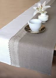 Linen Table Runner Natural Runner Wedding Lace Runner Rustic Table Decor Runner Wedding Shower Runner Grey White Runner Home Dining Runner Linen Table Runner Dining Table Runners Rustic Table Decor