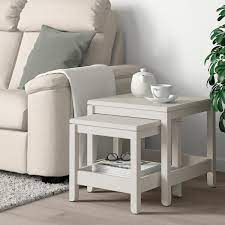 The end table ships flat to your door and requires minimal assembly upon opening. Havsta Nesting Tables Set Of 2 White Ikea