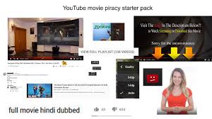 Back in april, reddit leaders began issuing warnings to piracy subreddits like r/megalinks for repeatedly infringing on copyright law by linking to illegal streams and downloads. Youtube Movie Piracy Starter Pack Starterpacks