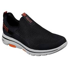 The new go walk 5 feature responsive ultra go lightweight cushioning and comfort pillar technology. Buy Skechers Go Walk 5 Downdraft Black Men S Walking Shoes Online In India