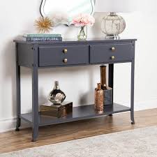 Favela 42 5 Solid Wood Console Table In 2020 Sofa Table Wood Console Table White Console Table