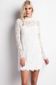 High Neck Keyhole Back Crochet Dress White Lace Dress Outfit Lace White Dress Lace Shift Dress