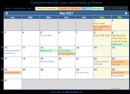 Liste des jours fériés en france 2017 avec dates et informations sur chaque jour férié. Calendrier Mai 2021 Avec Jours Feries France