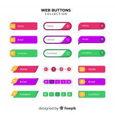 Download Free Colorful Web Design Button Collection With Flat Design Svg Dxf Eps Png Svg File Free Download