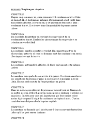 En attendant bojangles résumé chapitre par chapitre : Resume Chapitre Par Chapitre Prison Travaux Forces
