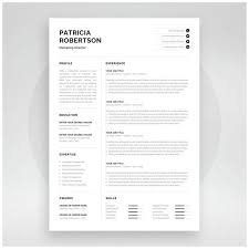 A cv is much less about listing everything you've ever done of merit. Professional 1 Page Resume Template Modern One Page Cv Etsy Resume Design Template Resume Template Cv Words