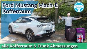 Ford mustang mach e kofferraum vorne. Alle Kofferraum Und Frunk Abmessungen Ford Mustang Mach E Youtube