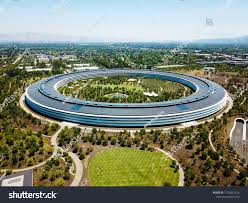 Cupertino Ca Usa June 25 2018 Aerial Photo Of Apple Headquarters Apple Parkjune Usa Cupertino Ca Circular Buildings Apple Park Sustainable Architecture