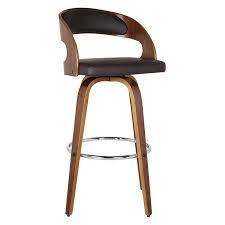 Armen Living Shelly 26 Faux Leather Counter Stool In Brown Walmart Com Swivel Bar Stools Bar Stools Swivel Counter Stools