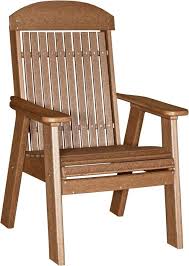 Luxcraft 2 Classic Highback Recycled Plastic Chair Recycled Plastic Chair Outdoor Chairs Plastic Chair