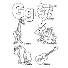 This section includes, letter g coloring pages for every age available free. Top 25 Free Printable Letter G Coloring Pages Online