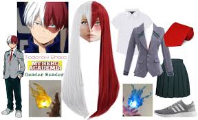 My hero academia characters as gender swap version. Todoroki Shoto Gender Bender Outfit Shoplook