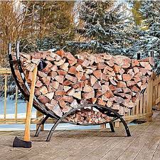 If you reside in the city, there're usually tree remains all over the streets and in parking lots. 6 Ft Curved Log Rack Outdoor Yard Firewood Storage Metal Wood Holder Firewood Firewood Storage Wood