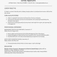 To correlate me with a professionally run business organization, that has potential for expansion, both personal and 6. Internship Resume For Business And Economics