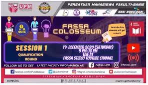 University putra malaysia or upm is one of the malaysia's premier universities with a location of university putra malaysia (upm location): Fassa Colosseum Unites Faculty Of Science Students Through Online Quiz Universiti Putra Malaysia