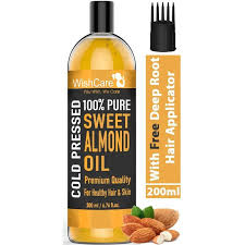 Almond oil is a popular ingredient in natural beauty products. Wishcare 100 Pure Cold Pressed Badam Rogan Sweet Almond Oil For Healthy Hair And Glowing Skin Buy Wishcare 100 Pure Cold Pressed Badam Rogan Sweet Almond Oil For Healthy Hair And Glowing