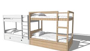 Amazon's choice for bunk bed with desk underneath. Wood Bunk Bed With Pullout 3d Warehouse