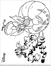 Disney halloween printable coloring pages are a fun way for kids of all ages to develop creativity focus motor skills and color recognition. Halloween Disney Printable Coloring Page Coloring Library