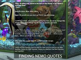 On the outside of bottle is a burnt paper label with a quote which reads: Finding Nemo Funny Quotes Quotesgram