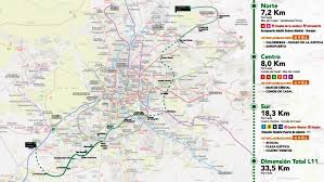El metro de madrid es el principal sistema de transporte de la ciudad y el más popular. Madrid Metro S Line 11 To Become Diagonal Line Of Madrid Railtech Com