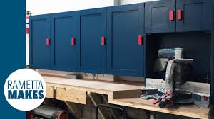 I love these sheet metal containers. How To Build Workshop Cabinets Diy Organization Youtube