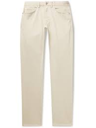 Peter Millar Ultimate Stretch Cotton And Modal Blend Sateen Trousers In Brown Modesens