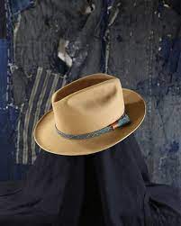 We Found These Vintage Hats And Decided To Give Them New Life Our In House Artist Emi Put An Obijime Belt Around Th Mens Dress Hats Hats For Men Cowboy Hats