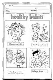 English Teaching Worksheets Healthy Habits Healthy Habits Preschool Teaching Healthy Habits Healthy Habits For Kids