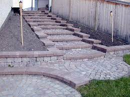 Pavers And Stairs Paver Patio Patio Stairs Stone Stairs