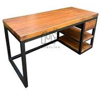 Meja Komputer Minimalis Kayu Solid - CV. Mebelika