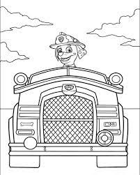 Printable paw patrol marshal firefighter truck coloring page. 60 Paw Patrol Coloring Pages Ideas Paw Patrol Coloring Pages Paw Patrol Coloring Coloring Pages