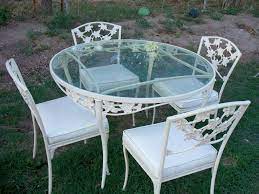 Brown Jordan Ivy Pattern Patio Table And 4 Chairs Brown Jordan Patio Furniture Vintage Patio Furniture Outdoor Dining Chair Cushions
