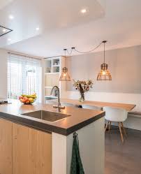 moderne woonkeuken met aangrenzende eettafel keuken in woonkamer keuken ontwerp keuken idee