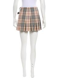Black And White Check Pleated Mini Skirt Wool Nova Check Skirt Check Mini Skirt Mini Skirts Check Skirt