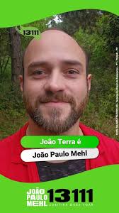 João Terra é idealizador do Coletivo Mão na Terra. Votar João Paulo Mehl  13111 évotar no Terra ⭐, #CuritibaQuerVoar com #JoãoPauloMehl13111 🚀