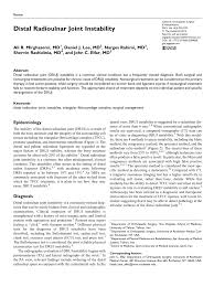 The Dynamic Radioulnar Convergence Of The Darrach Procedure