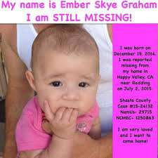 Ember Graham has been missing for 4 years. Somebody knows something which  can bring Ember home. Can everyone please share this updated age  progression picture so Ember can cone home.  https://www.facebook.com/844456508973760/posts/2241176219301775 ...
