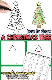 How To Draw A Christmas Tree Step By Step Drawing Tutorial Christmas Tree Drawing Easy Christmas Drawings Christmas Tree Drawing Easy