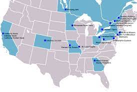 Nhl Team Locations Map Map Of Nhl Relocations National Hockey League League Hockey