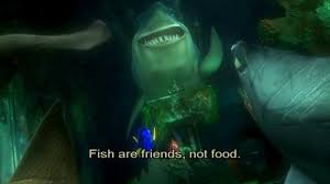 Fish Are Friends Not Food D Finding Nemo Tumblr Posts Shark Supportive