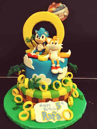 The inspiration for the sonic head came from bcakeny. Sonic The Hedgehog Tiered Cake Le Bakery Sensual