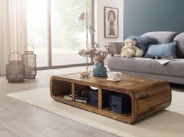 Solid Wood Curved Coffee Table With Images Coffee Table Furniture Table