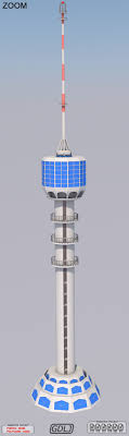 Baghdad Communications Tower 3d Model Communication Tower Baghdad Design
