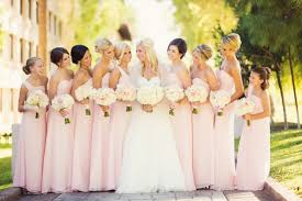 Trevor Dayley Jennie Chad On Exposure Light Pink Bridesmaids Wedding Bridesmaid Dresses Light Pink Bridesmaid Dresses
