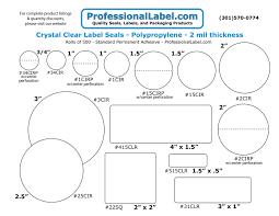 clear labels stickers and seals