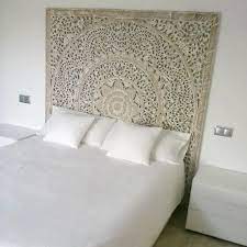 king bed headboard 72 6ft sculpture lotus flower wooden etsy headboards for beds king bed headboard white paneling